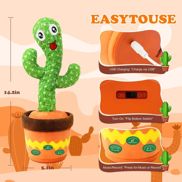 Interactive Dancing Cactus Toy - Image 3